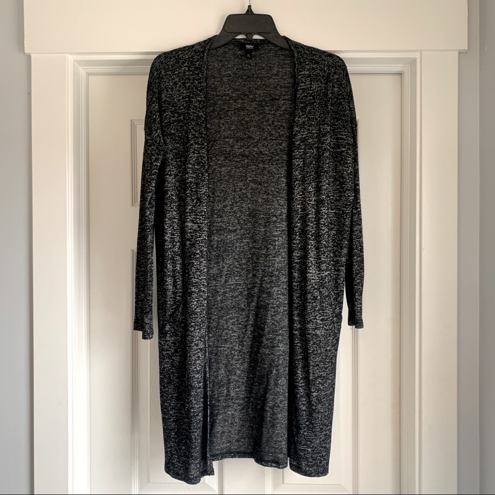 Grey Duster Cardigan Sweater